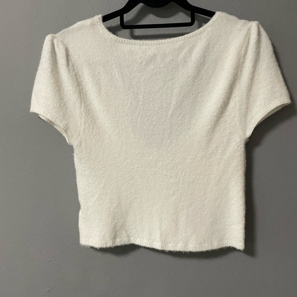 NWT Free People Intimately Keep Me Warm Crop Sweater in Ivory. Size Large - Picture 10 of 14